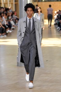 Model on the catwalk
