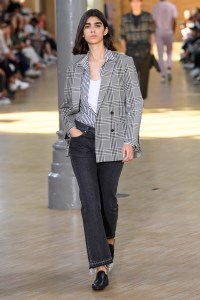 Model on the catwalk