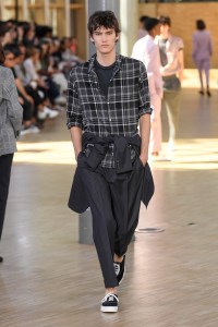 Model on the catwalk