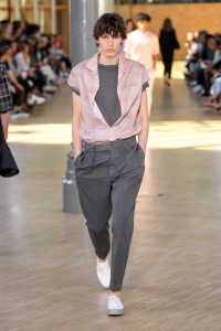 Model on the catwalk