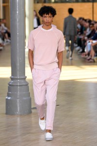 Model on the catwalk