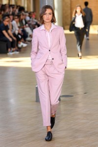 Model on the catwalk