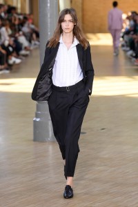 Model on the catwalk