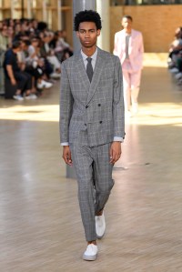 Model on the catwalk
