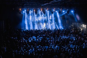 Duran Duran performing after the opening dinner for the "Collection of Foundation Louis Vuitton: Selected Works".