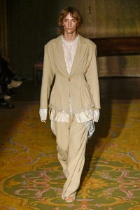 Model on the catwalk