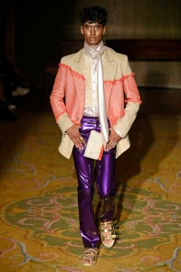 Model on the catwalk