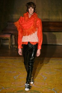 Model on the catwalk