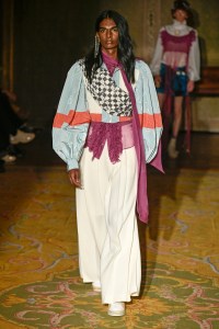 Model on the catwalk