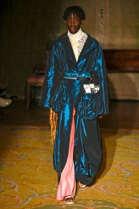 Model on the catwalk