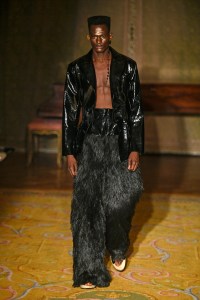 Model on the catwalk