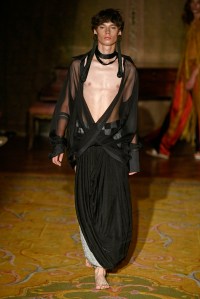 Model on the catwalk