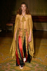 Model on the catwalk