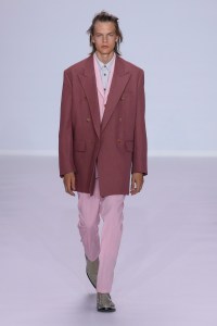 Model on the catwalk