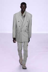 Model on the catwalk