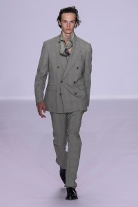 Model on the catwalk