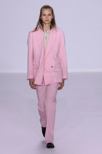 Model on the catwalk