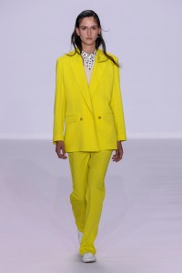 Model on the catwalk