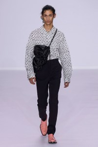 Model on the catwalk