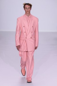 Model on the catwalk