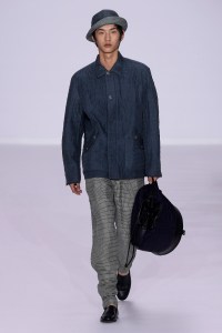 Model on the catwalk