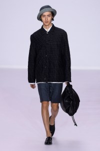 Model on the catwalk