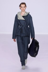 Model on the catwalk