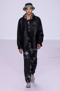 Model on the catwalk