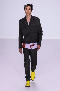 Model on the catwalk