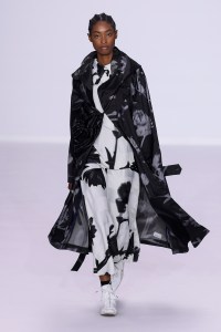 Model on the catwalk