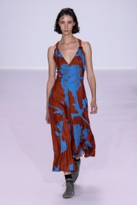Model on the catwalk