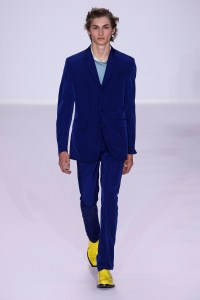 Model on the catwalk