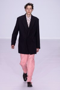 Model on the catwalk