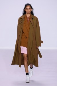 Model on the catwalk