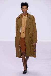 Model on the catwalk