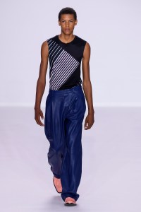 Model on the catwalk
