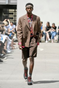 Model on the catwalk