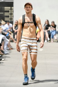 Model on the catwalk