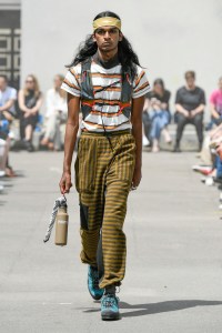 Model on the catwalk