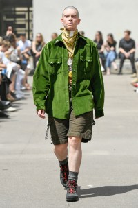 Model on the catwalk
