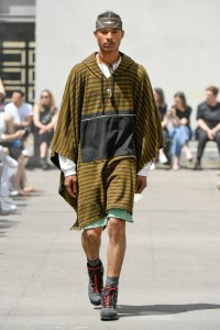 Model on the catwalk