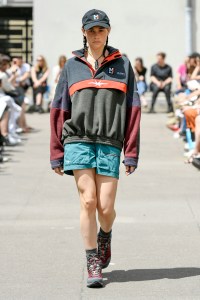 Model on the catwalk