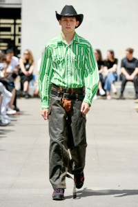 Model on the catwalk