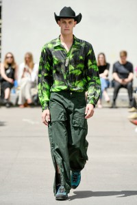 Model on the catwalk