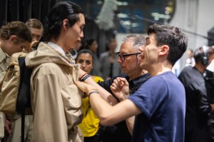 Backstage at Prada Men's Spring 2020