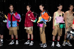 Backstage at Prada Men's Spring 2020
