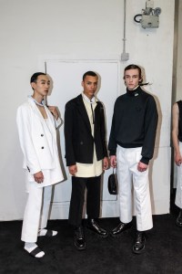 Backstage at Prada Men's Spring 2020