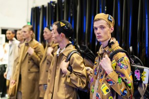 Backstage at Prada Men's Spring 2020