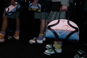 Backstage at Prada Men's Spring 2020