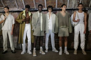 Backstage at Qasimi Men's Spring 2020 photographed in London on 08 June 2019